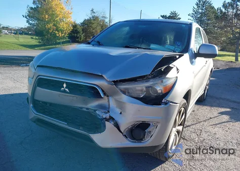 2014 Mitsubishi Outlander Sport Es from USA, damaged, VIN 4A4AR3AU0EE004503